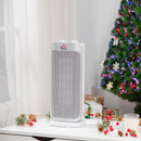 HOMCOM Indoor Space Heater Oscillating Ceramic Heater w/ Adjustable Modes 1000W/2000W
