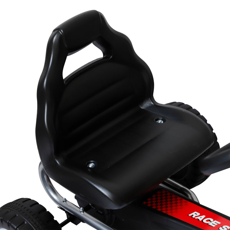 Kids Pedal Go Kart - Red & Black
