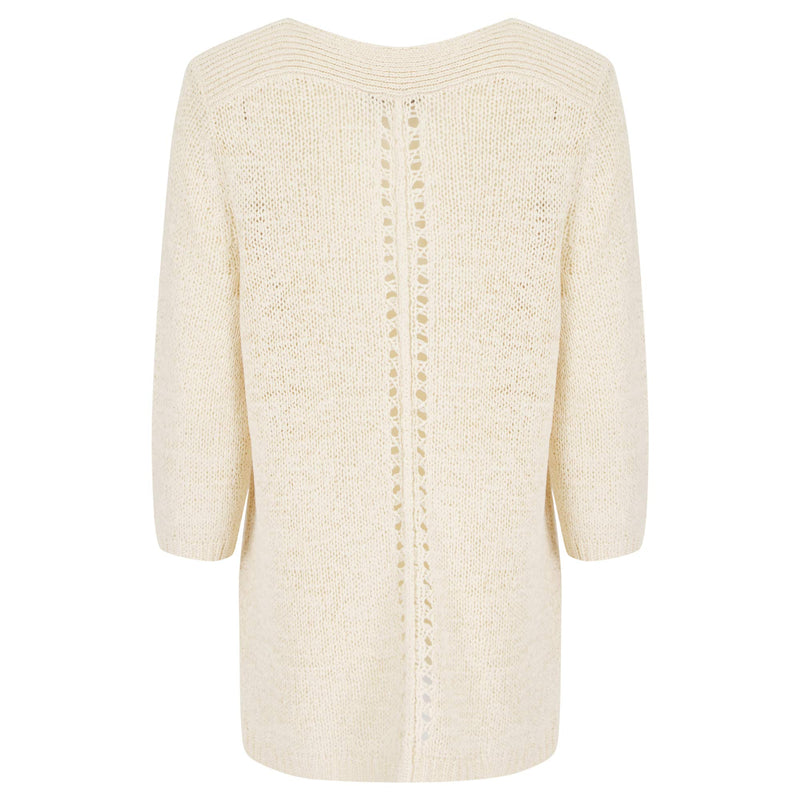 Amara Reya Pagent Tape Yarn Jumper - Beige
