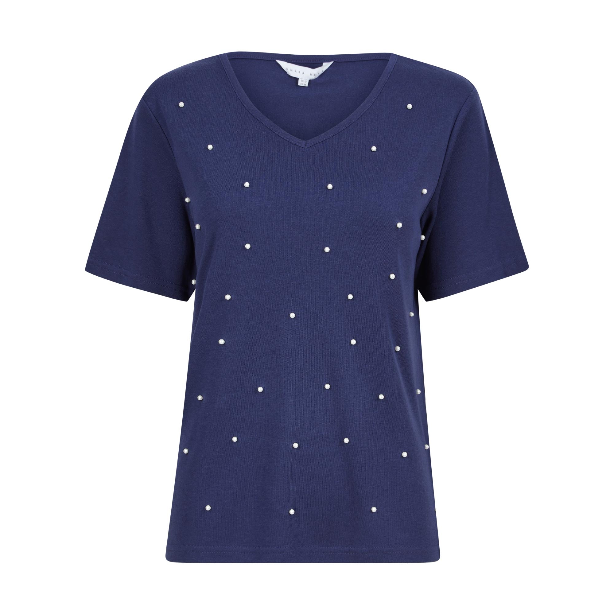 Amara Reya Topaz Pearl Top - Blue