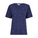 Amara Reya Topaz Pearl Top - Blue