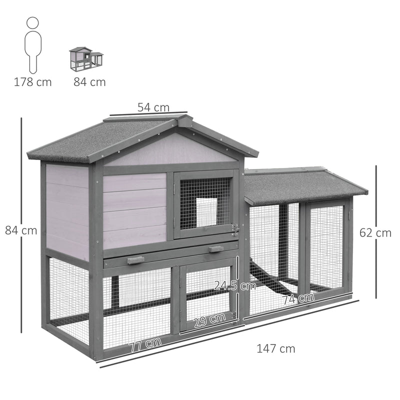 Pawhut Rabbit Hutch