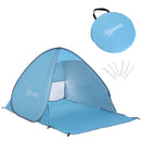Outsunny 2-3 Person Pop up Tent Instant Camping Tent Sun Shade Shelter, Blue