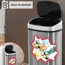 Sensor Dustbin Automatic Touchless Rubbish Garbage Waste Bin 58L