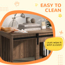 PawHut Dog Crate Furniture with Removable Cushion, for Medium Dogs - Brown