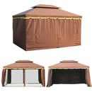 Outsunny Garden Gazebo - Brown