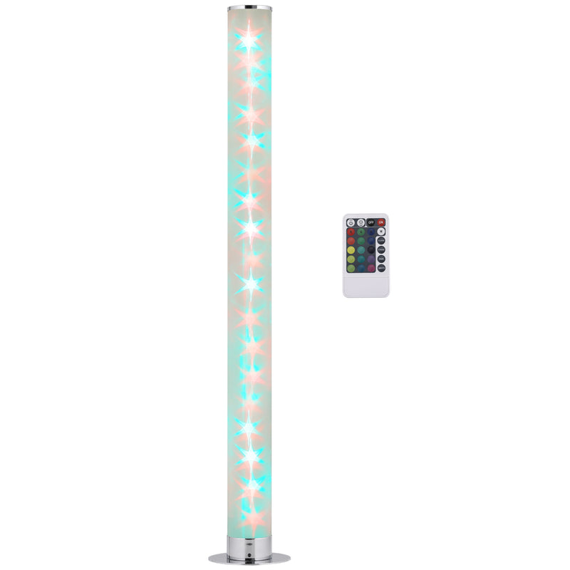 HOMCOM RGB Floor Lamps LED Corner Lamp with Remote Control Mood Lighting