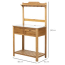Outsunny Wooden Garden Potting Table