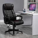 Vinsetto High Back Brown Executive Office Chair 6- Point Vibration Massage Extra Padded Swivel Ergonomic Tilt Desk Seat