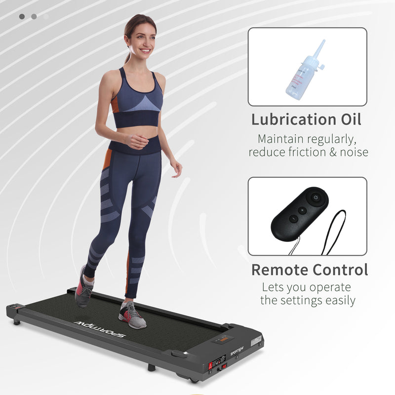 SPORTNOW Walking Pad, Under Desk Treadmill with Remote Control, LED Display