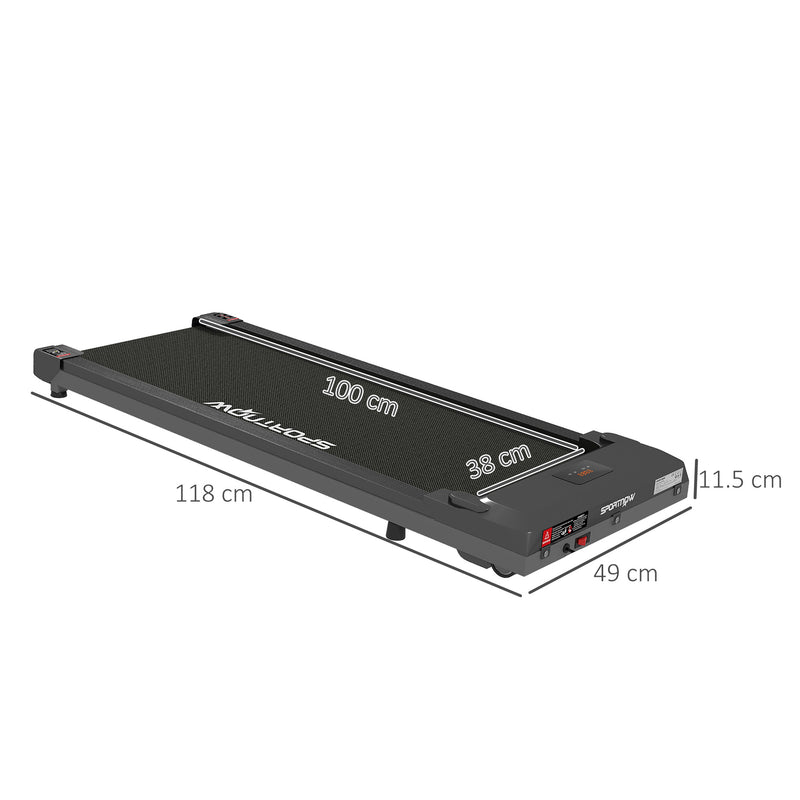 SPORTNOW Walking Pad, Under Desk Treadmill with Remote Control, LED Display
