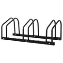 HOMCOM Bike Parking Rack Bicycle Locking Storage Stand for 3 Cycling Black