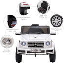 HOMCOM Kids Electric Ride on Mercedes Benz G500 12v - White