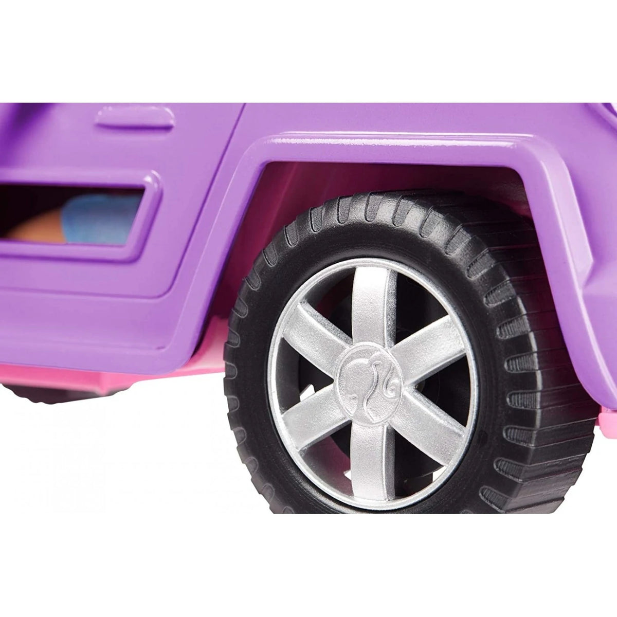 Pink and purple barbie jeep sales