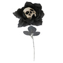 Halloween Rose with Black Skull
