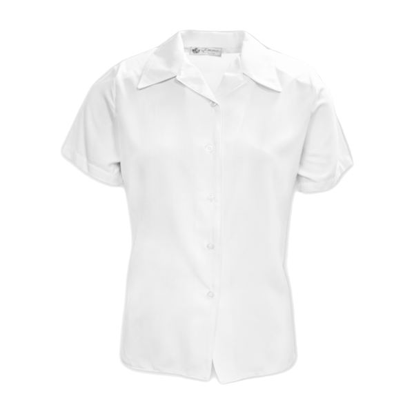 Emma Ladies Easy Care, Every Day Comfort Blouse - White