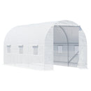 Outsunny 4.5 x 2M Walk-in Polytunnel Greenhouse for Garden, Galvanised Steel