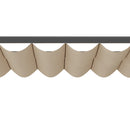 Outsunny Metal Pergola Patio Sun Shelter Grape Tent Retractable Canopy UV Cut