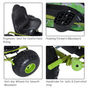 Kids Pedal Go Kart - Black & Green
