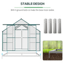 Outsunny Green House Walk-in 12' x 8' polycarbonate