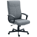 Vinsetto High-Back Home Office Chair with Adjustable Height and Swivel Wheels