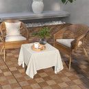 Outsunny 9 Pcs Interlocking Flooring Tiles for Patio, Balcony, Hot Tub, Brown