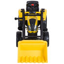 HOMCOM Ride On Excavator with Front Loader Digger - Yellow