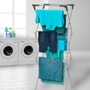 Lewis's 3 Tier Slimline Folding Airer-12M Drying 15Kg Loading