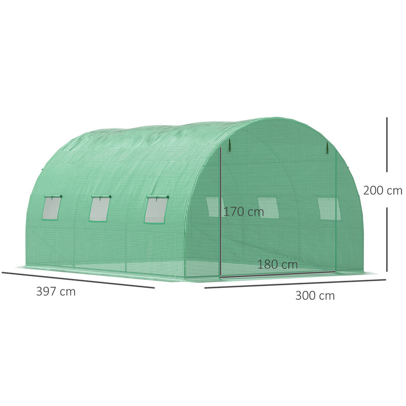 Outsunny Walk-in Tunnel Greenhouse