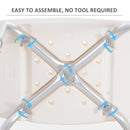 HOMCOM Shower Stool White