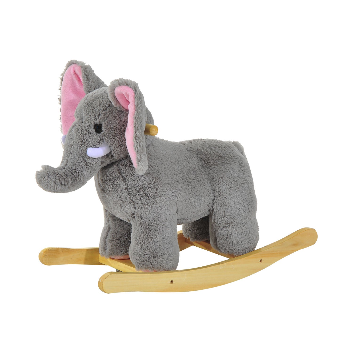 Ride on Elephant Rocker Children Rocking Horse Grey Nursery Rhymes Kid
