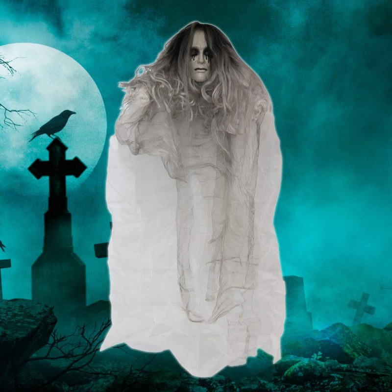 Halloween Animated Hanging Creepy Girl 3ft 90cm