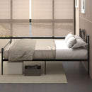 HOMCOM King Metal Bed Frame w/ Headboard and Footboard, 31cm Under-bed Space