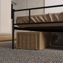 HOMCOM King Metal Bed Frame w/ Headboard and Footboard, 31cm Under-bed Space