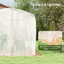 Outsunny 3 x 2 x 2m Polytunnel Greenhouse with Door, Galvanised Steel Frame