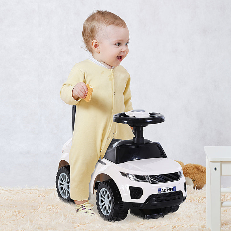 Baby 3 in 1 Rider on Car - White