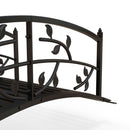 Outsunny 1.2M Classic Arch Bridge for Ponds Creeks Streams Borders, Black