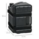 Outsunny Gazebo Weights Set of 4, HDPE Water or Sand Filled with Secure Straps