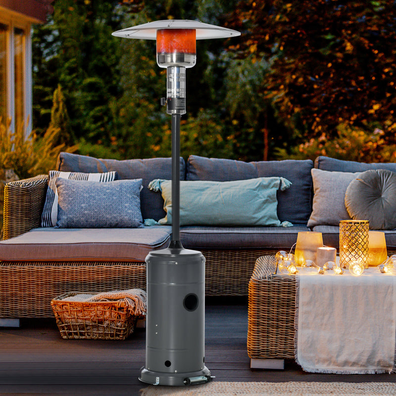 Outsunny 12.5KW Outdoor Gas Patio Heater Standing Propane Heater