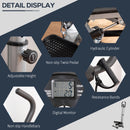 HOMCOM Adjustable Twist Stepper Step Machine For Home Gym Aerobic Workout