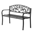 Outsunny Outdoor Patio 2 Seater Garden Bench Park Yard Furniture Porch Chair