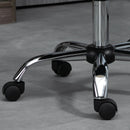 Vinsetto Armless Office Chair with Adjustable Height Mesh Back Wheels Beige