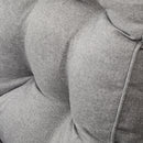 Outsunny 4 Piece Rattan Garden Furniture Set with Sofa, Glass Table, Grey