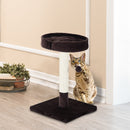 Pawhut Cat Tree Scratching Activity Center-Beige/Brown