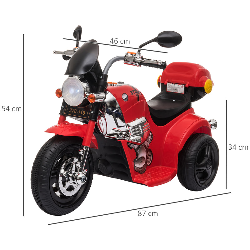 Kids Electric Ride On Motorcycle Bike 6v - Red
