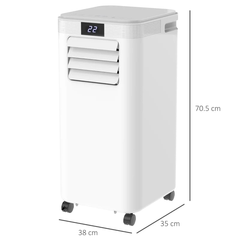 HOMCOM 4-In-1 Compact Portable Mobile Air Conditioner Unit - White