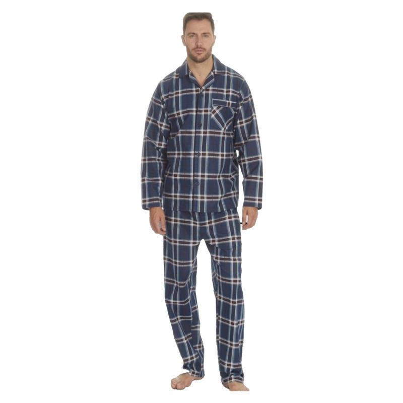 Men's Printed Flannel Pyjama's 100% Brushed Flannel- 3 Colours