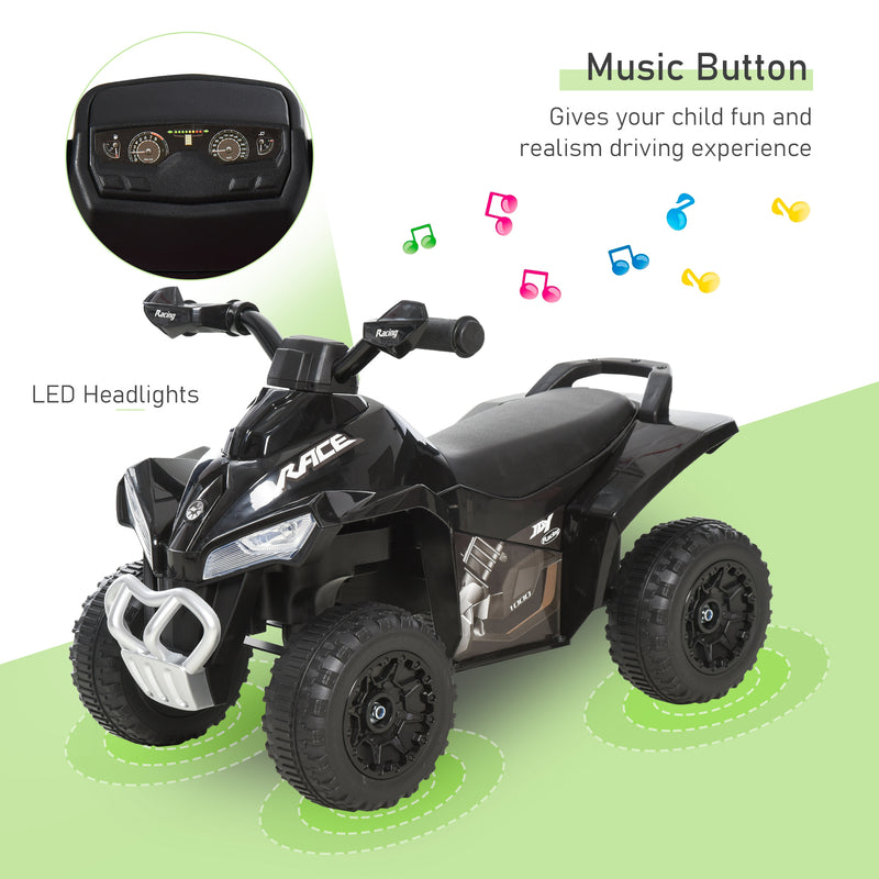 HOMCOM Kids Manual Ride On Quad Bike - Green