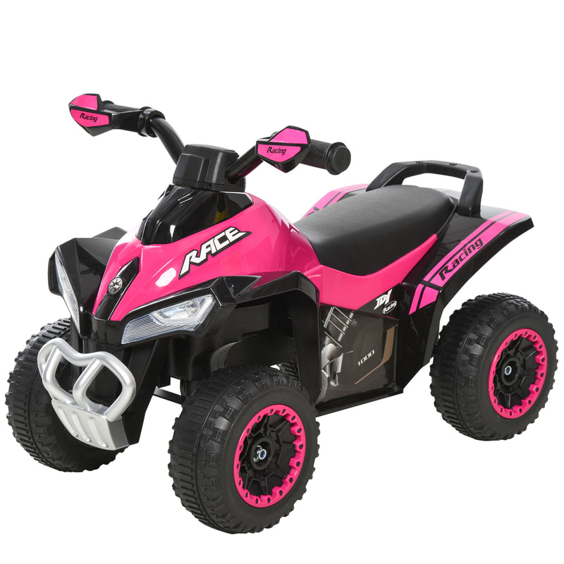 Kids Manual Ride On Quad Bike - Pink