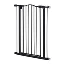 PawHut Metal Safety Pet Gate - Black